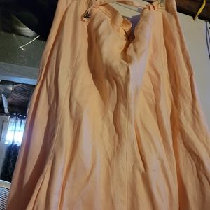 Plus size pink skirt